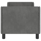 Estructura de cama para niños pequeños con cabecera Gris oscuro