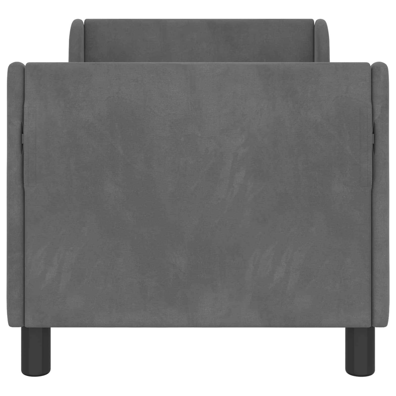 Estructura de cama para niños pequeños con cabecera Gris oscuro