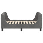 Estructura de cama para niños pequeños con cabecera Gris oscuro