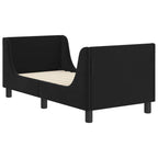 Estructura de cama para niños pequeños con cabecera Negro