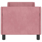 Estructura de cama para niños pequeños con cabecera Rosa