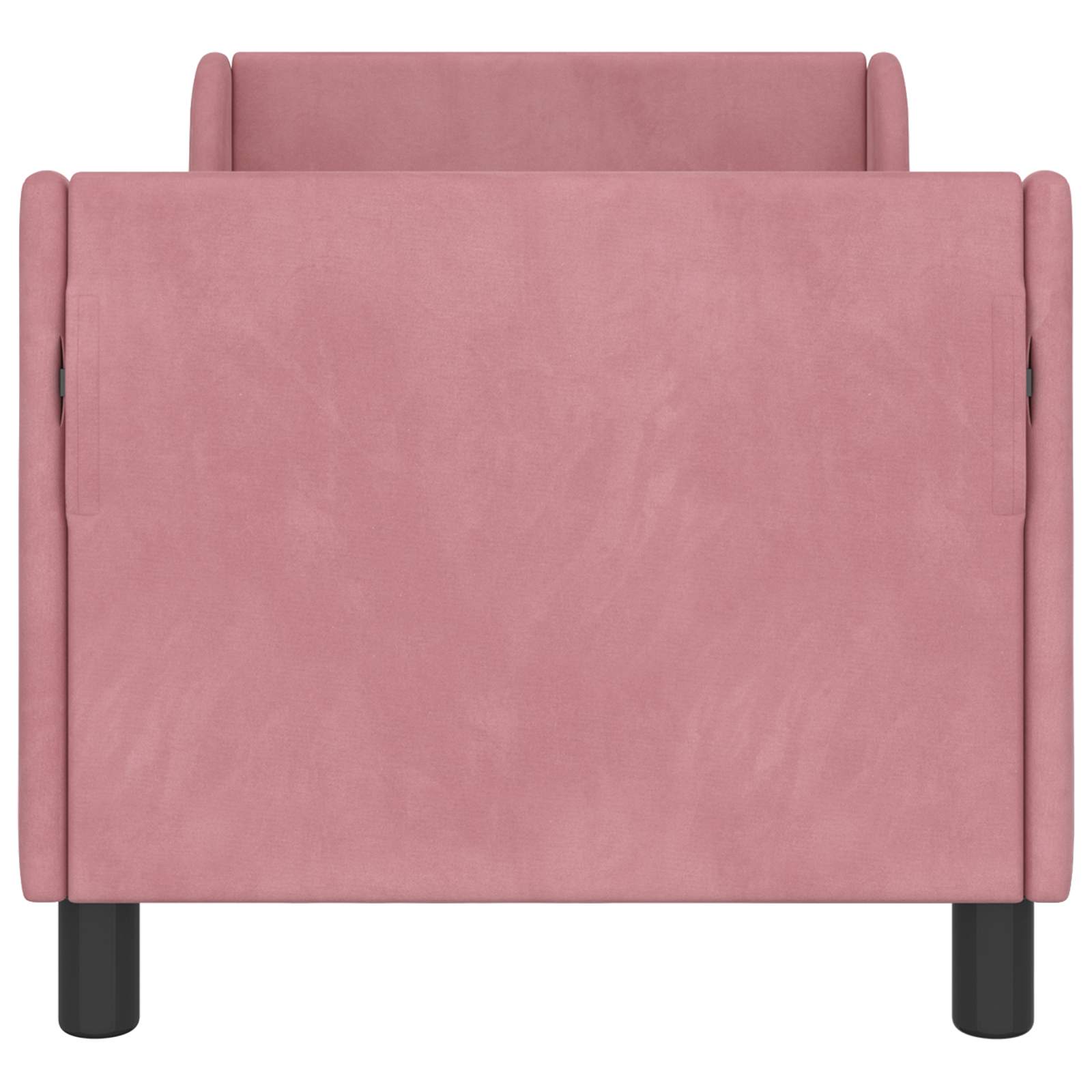 Estructura de cama para niños pequeños con cabecera Rosa