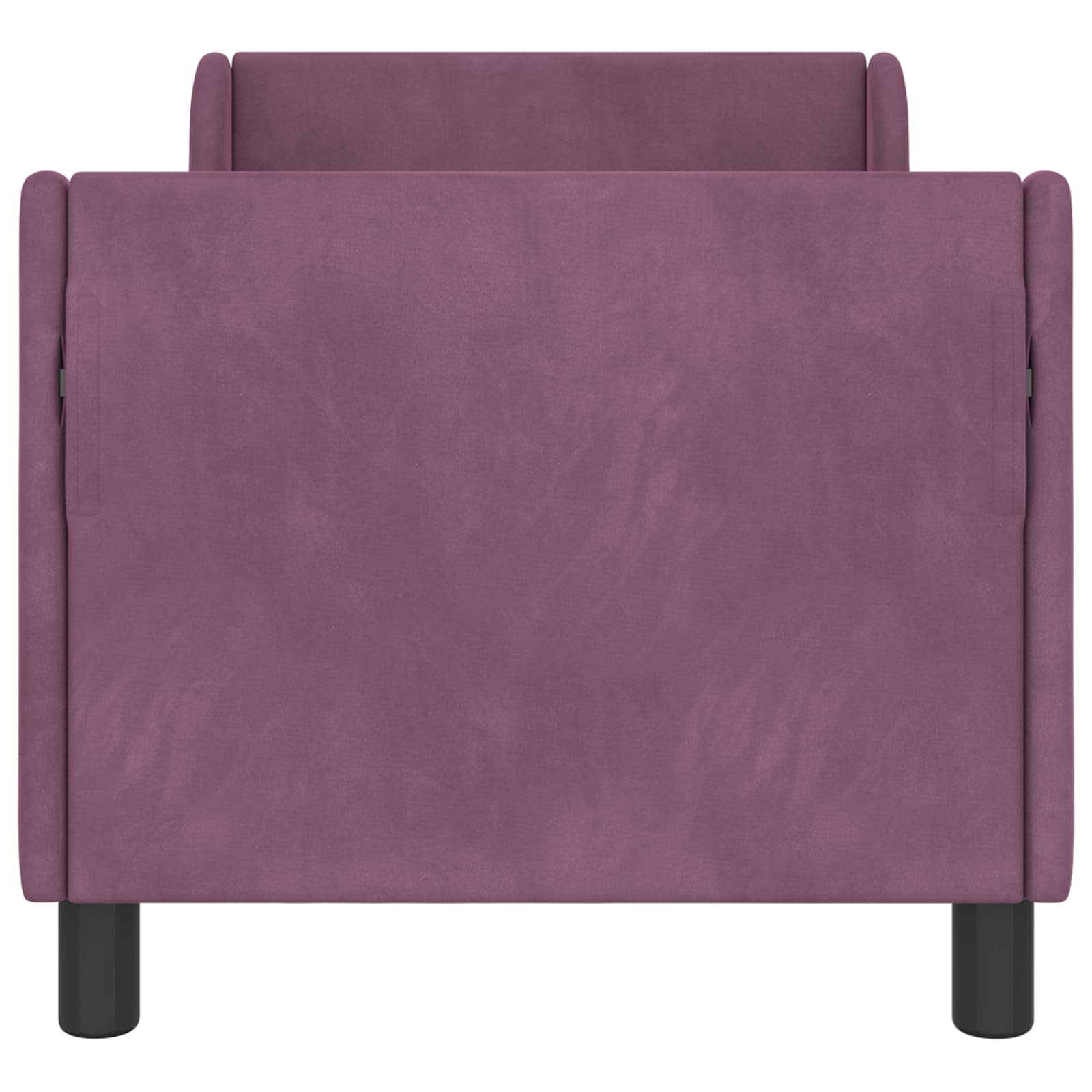 Estructura de cama para niños pequeños con cabecera Morado