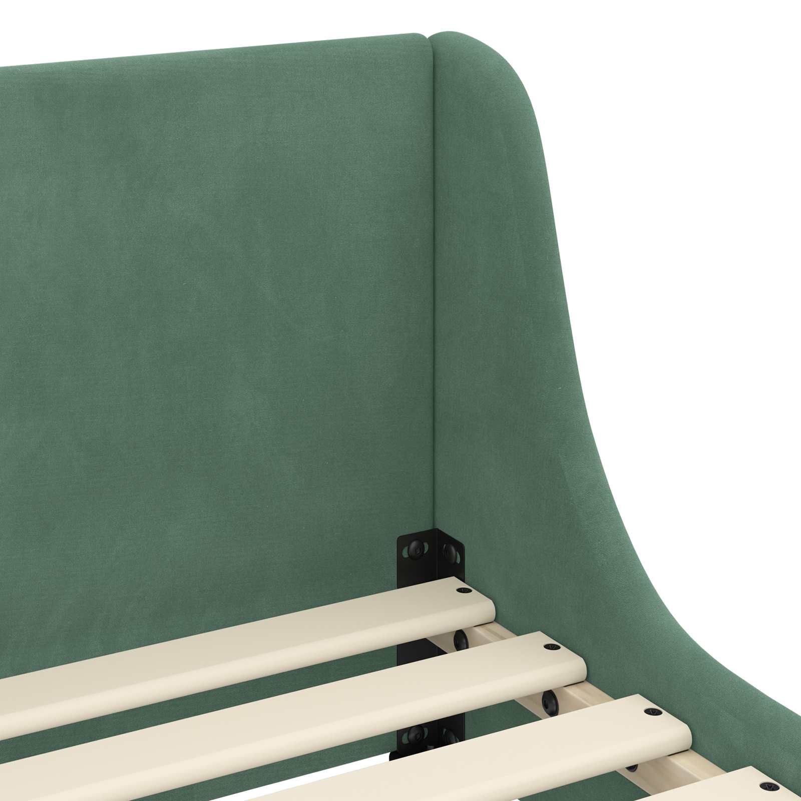 Estructura de cama para niños pequeños con cabecera Verde Mar