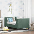 Estructura de cama para niños pequeños con cabecera Verde Mar