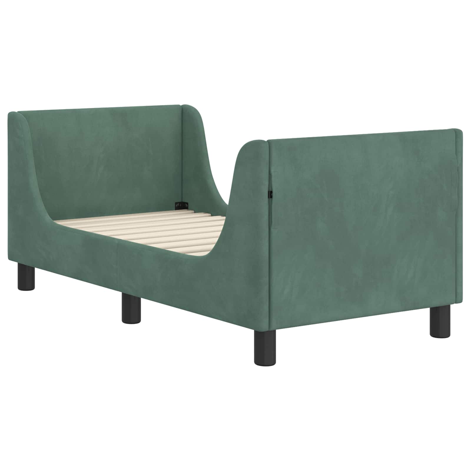 Estructura de cama para niños pequeños con cabecera Verde Mar