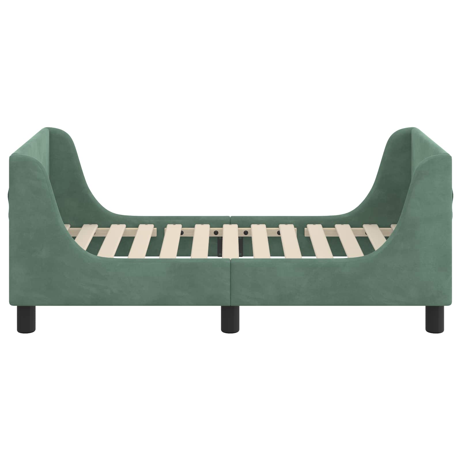Estructura de cama para niños pequeños con cabecera Verde Mar
