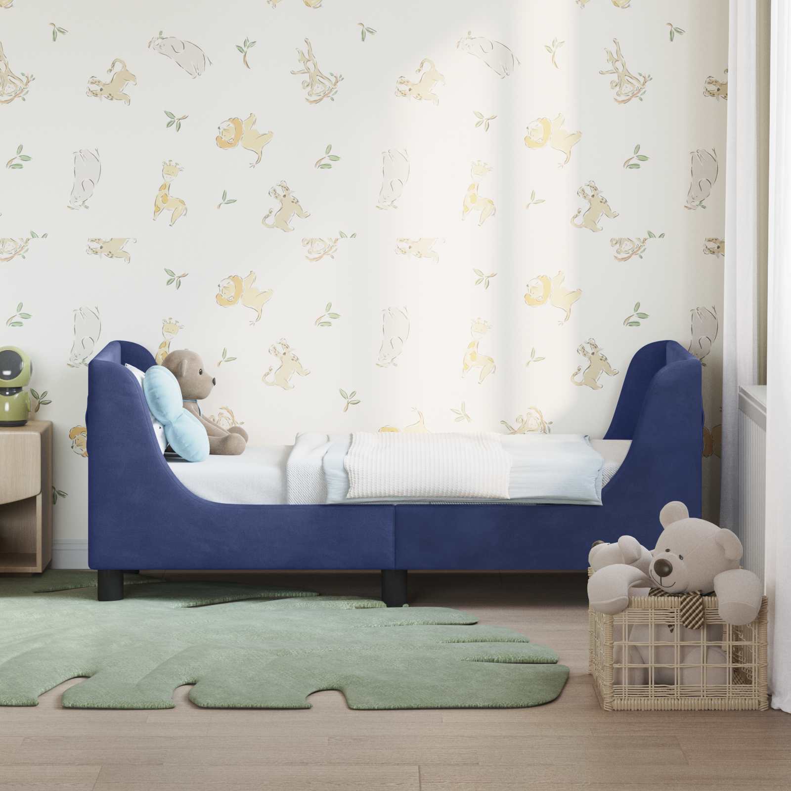 Estructura de cama para niños pequeños con cabecera 70 x 140 cm