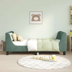 Cama para niños con cabecero Verde Mar 80 x 160 cm Terciopelo