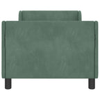 Cama para niños con cabecero Verde Mar 80 x 160 cm Terciopelo