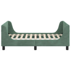 Cama para niños con cabecero Verde Mar 80 x 160 cm Terciopelo