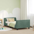 Cama para niños con cabecero Verde Mar 80 x 200 cm Terciopelo