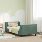 Cama para niños con cabecero Verde Mar 80 x 200 cm Terciopelo