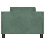 Cama para niños con cabecero Verde Mar 80 x 200 cm Terciopelo