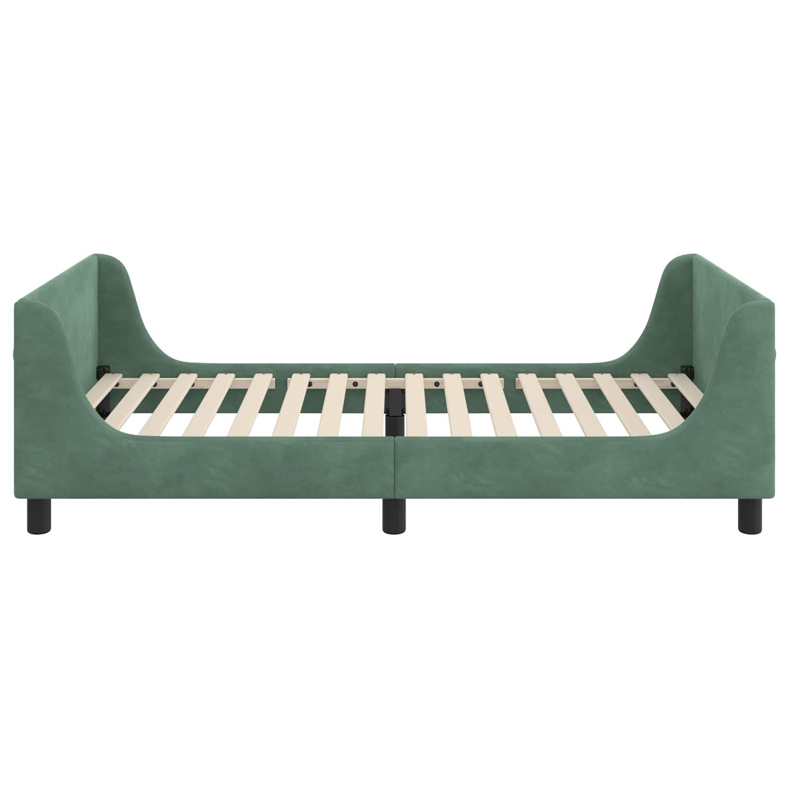Cama para niños con cabecero Verde Mar 80 x 200 cm Terciopelo