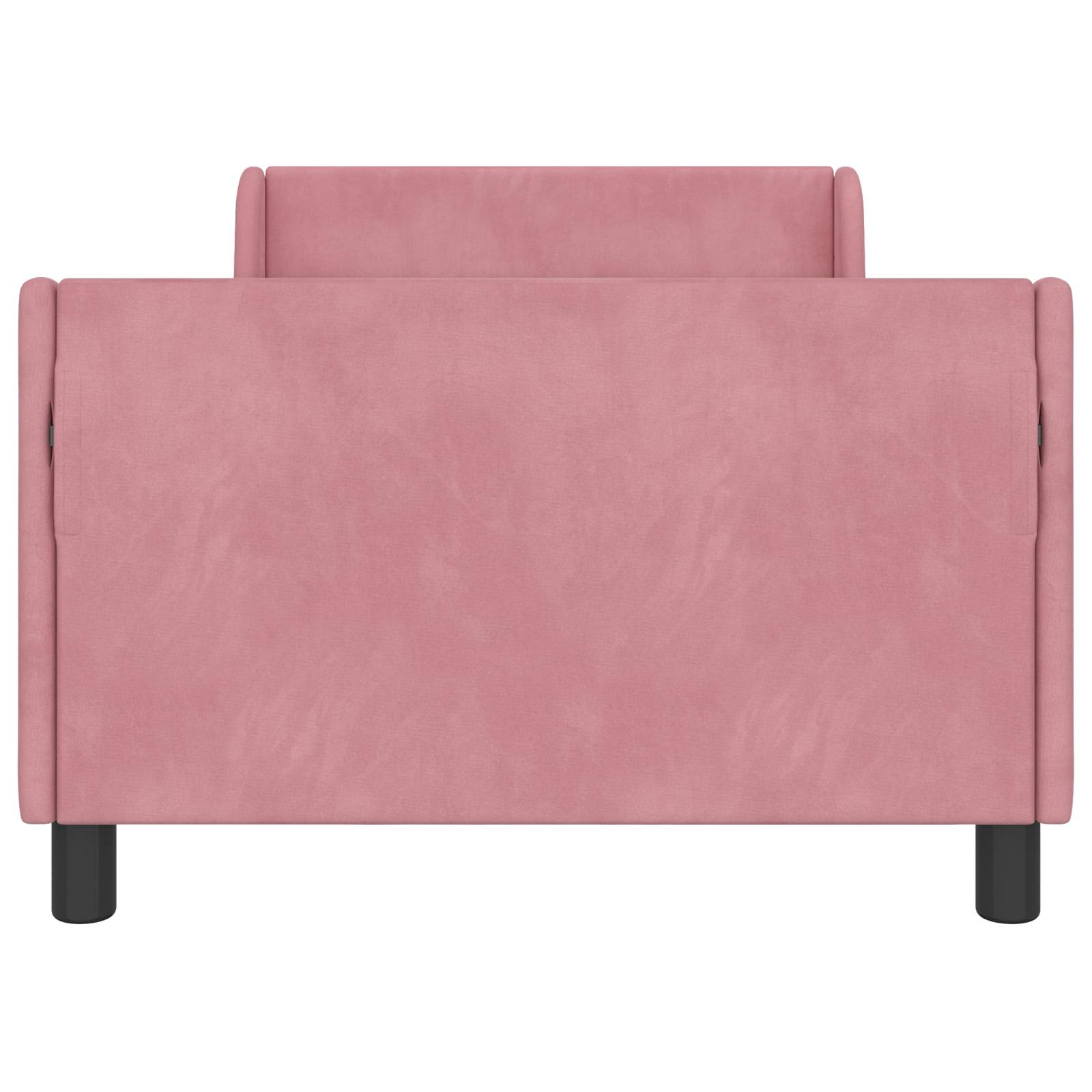 Cama para niños con cabecero Rosa 90 x 190 cm Terciopelo