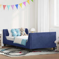Cama para niños con cabecero Azul Policía 90 x 190 cm