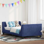 Cama para niños con cabecero Azul Policía 90 x 190 cm