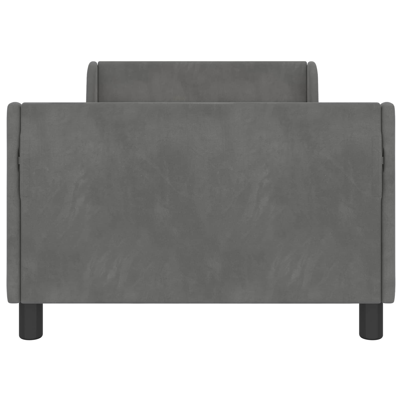Cama para niños con cabecero Gris oscuro 90 x 200 cm Terciopelo