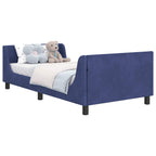 Cama para niños con cabecero Azul Policía 90 x 200 cm