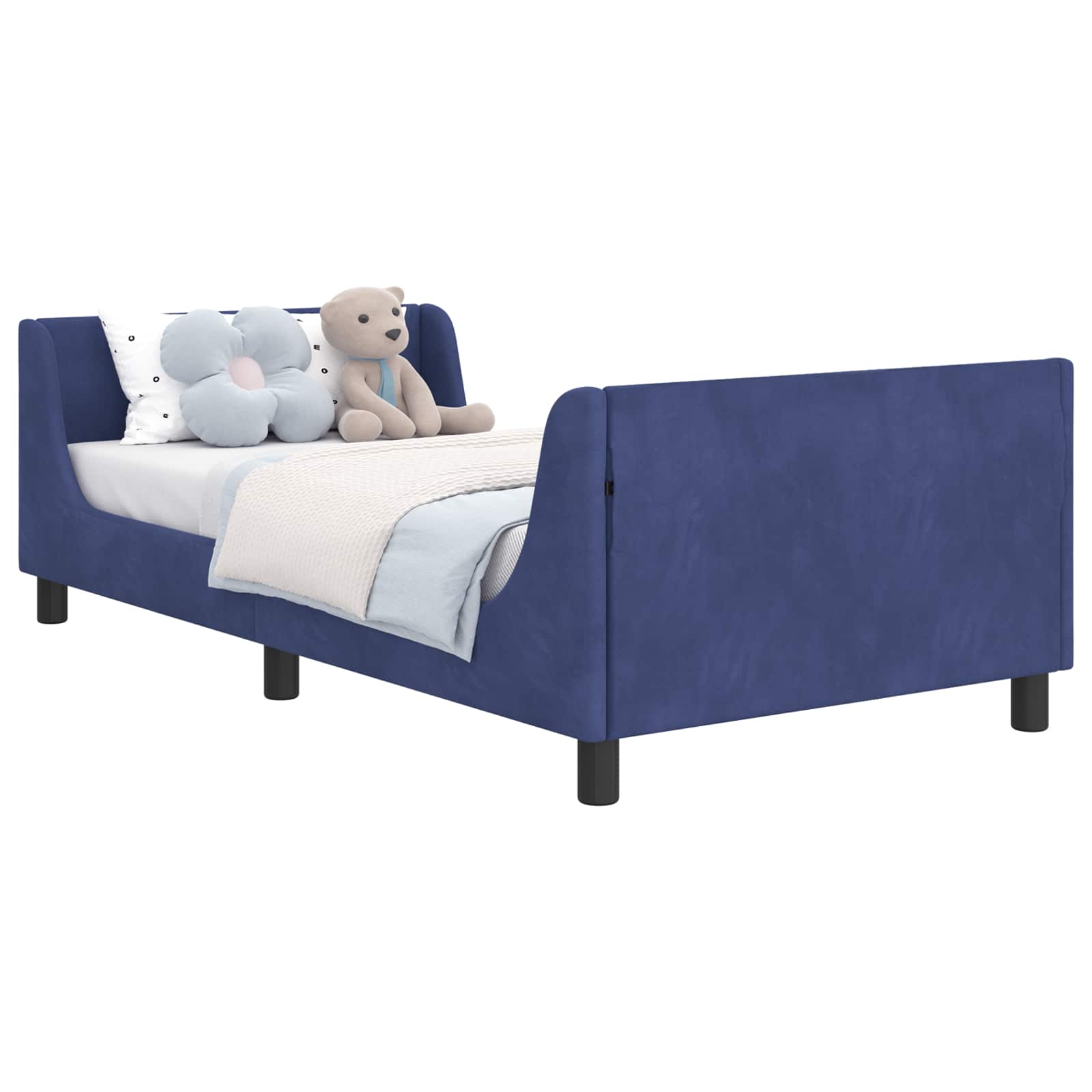 Cama para niños con cabecero Azul Policía 90 x 200 cm