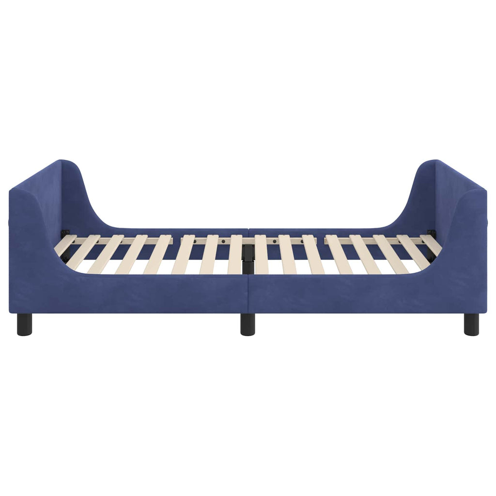 Cama para niños con cabecero Azul Policía 90 x 200 cm