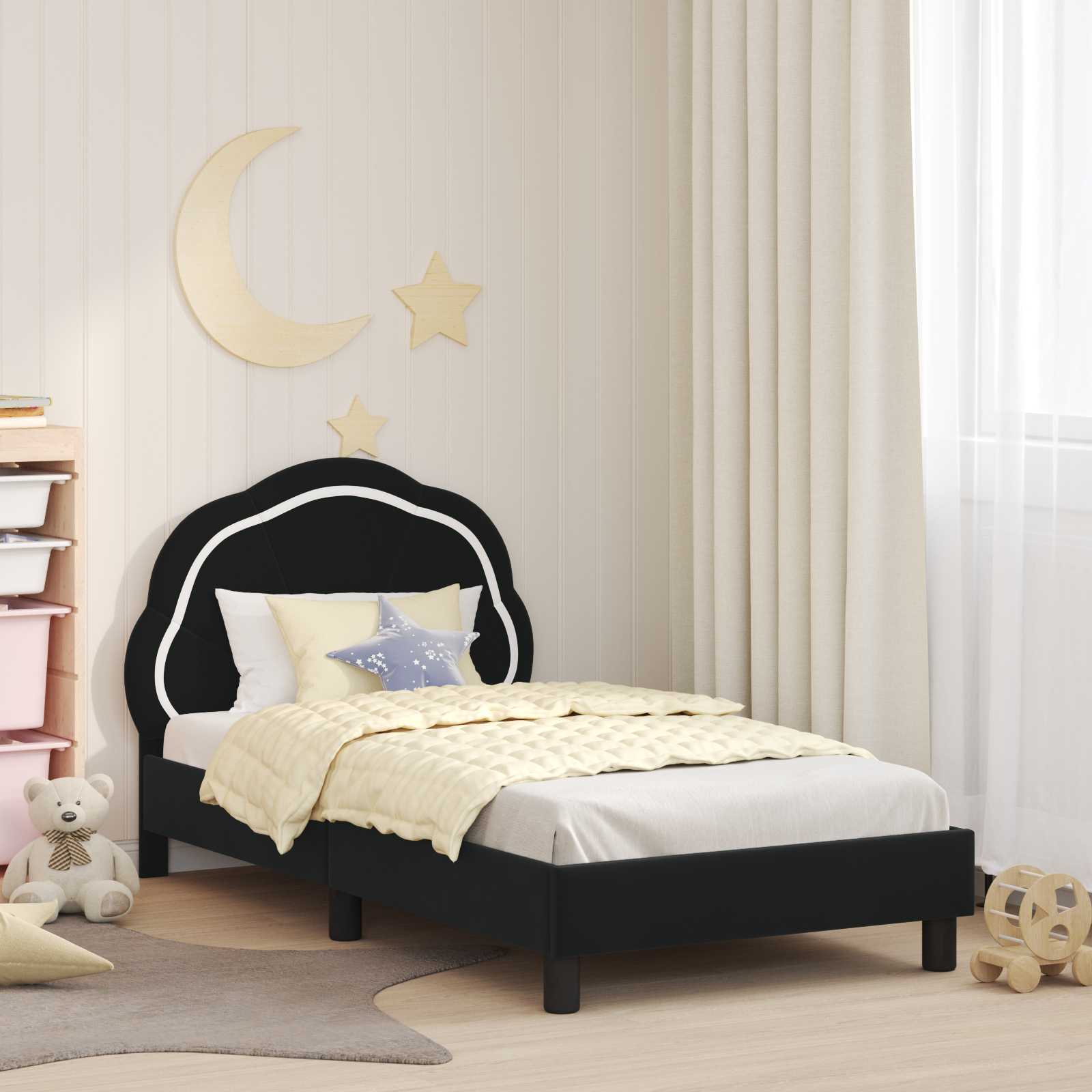 Cama para niños con cabecero Azul Policía 80 x 160 cm
