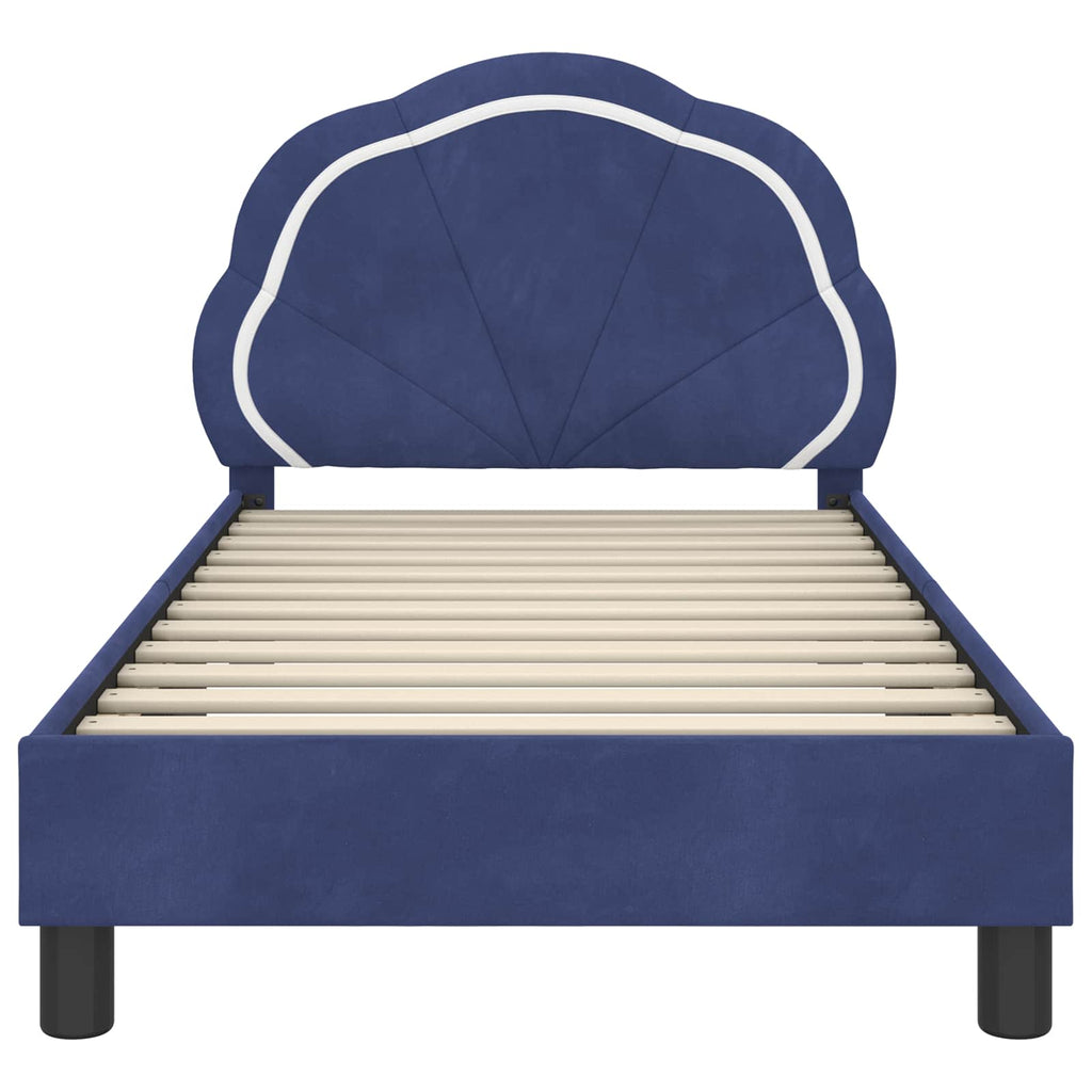 Cama para niños con cabecero Azul Policía 80 x 160 cm