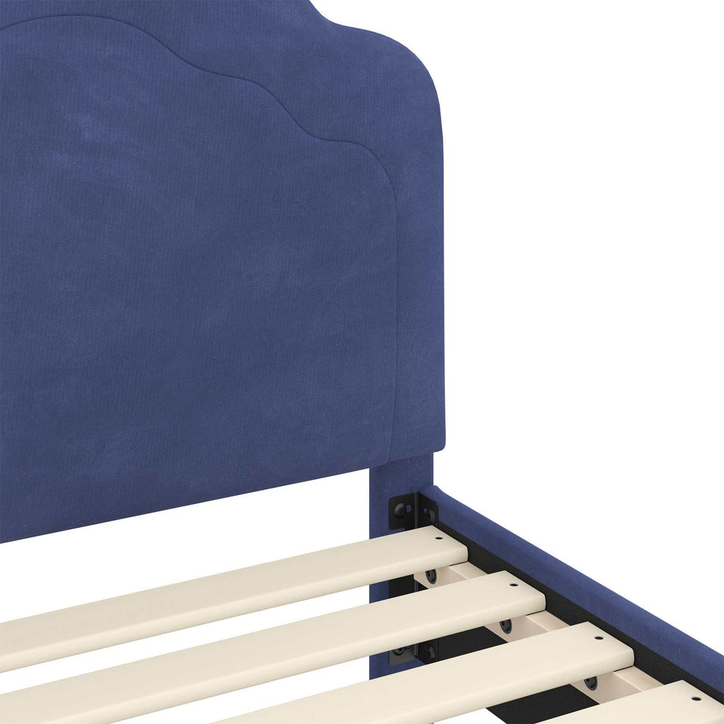 Cama para niños con cabecero Azul Policía 80 x 200 cm