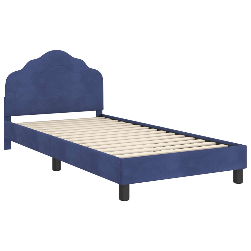 Cama para niños con cabecero Azul Policía 80 x 200 cm