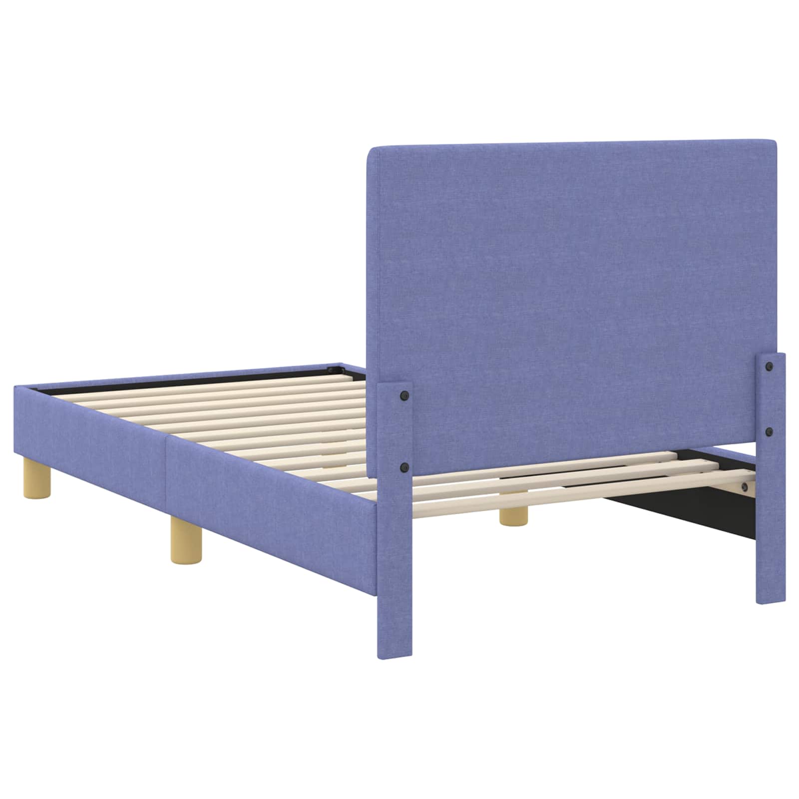 Cama para niños con cabecero Azul jeans 80 x 160 cm tela