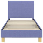Cama para niños con cabecero Azul jeans 80 x 160 cm tela