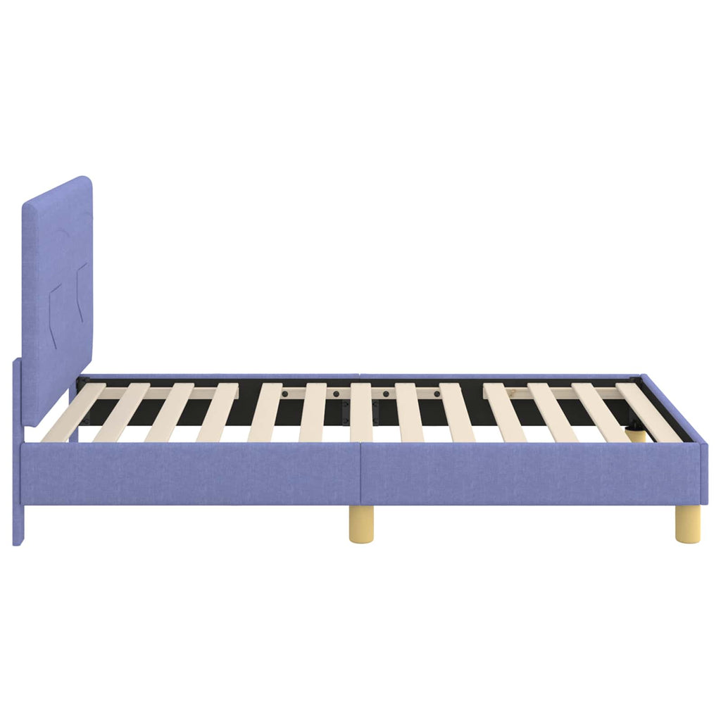 Cama para niños con cabecero Azul jeans 80 x 160 cm tela