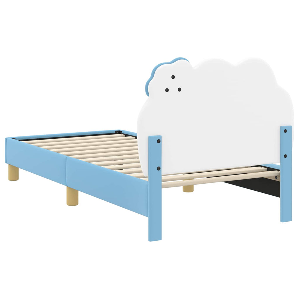 Cama para niños con cabecero Azul 80 x 160 cm PU