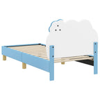 Cama para niños con cabecero Azul 80 x 160 cm PU