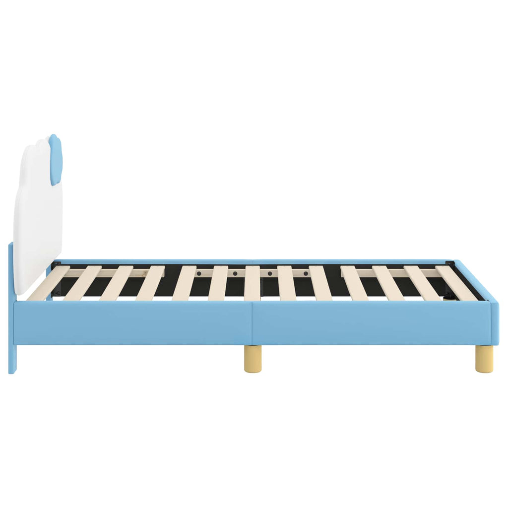 Cama para niños con cabecero Azul 80 x 160 cm PU