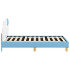 Cama para niños con cabecero Azul 80 x 160 cm PU