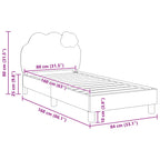 Cama para niños con cabecero Azul 80 x 160 cm PU