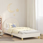 Cama de criança com cabeceira Creme 80 x 200 cm Bouclé