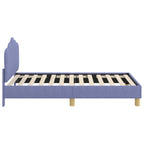 Cama para niños con cabecero Azul jeans 80 x 160 cm Tela