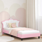 Cama para niños con cabecero Rosa 80 x 200 cm PU