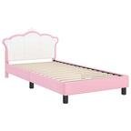 Cama para niños con cabecero Rosa 80 x 200 cm PU