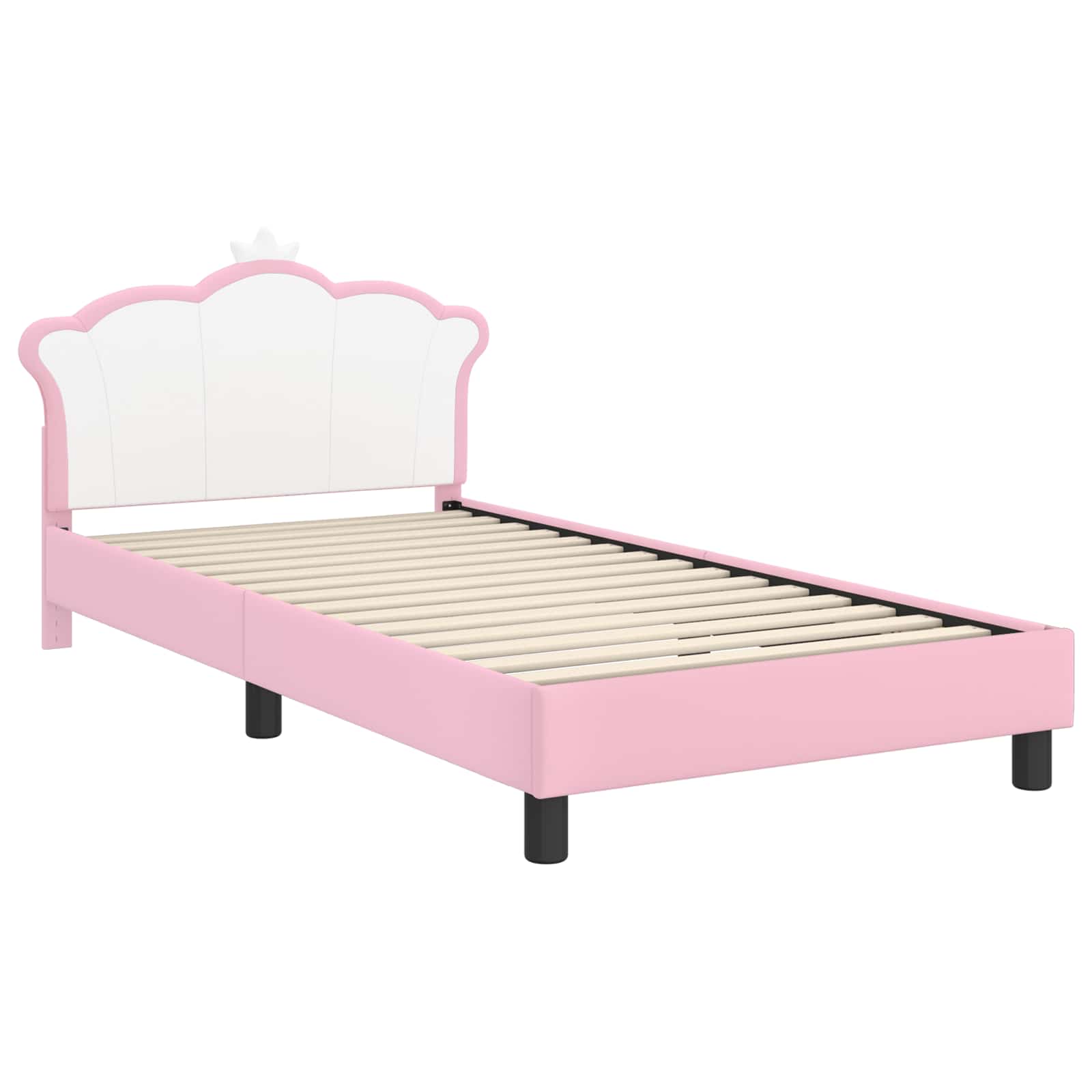 Cama para niños con cabecero Rosa 80 x 200 cm PU