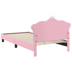 Cama para niños con cabecero Rosa 80 x 200 cm PU