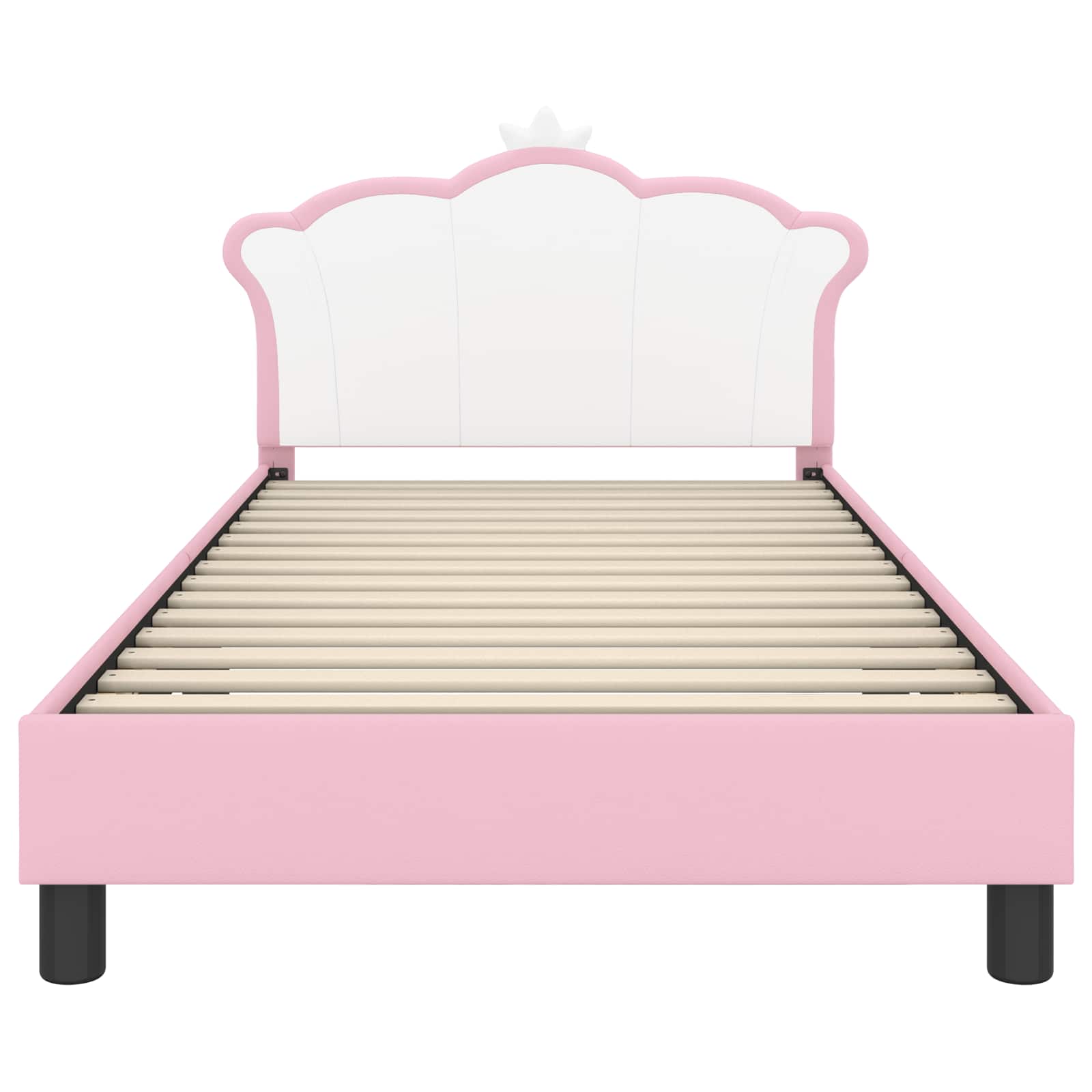 Cama para niños con cabecero Rosa 80 x 200 cm PU