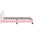 Cama para niños con cabecero Rosa 80 x 200 cm PU
