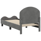 Estructura de cama para niños pequeños con cabecera Gris oscuro