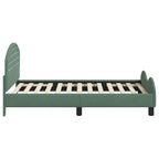 Cama para niños con cabecero Verde Mar 80 x 160 cm Terciopelo