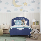 Cama para niños con cabecero Azul Policía 80 x 160 cm