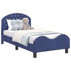 Cama para niños con cabecero Azul Policía 80 x 160 cm